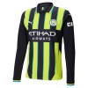 Officiële Voetbalshirt + Korte Broek Manchester City Uit 2024-25 Lange Mouw - Kids